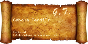 Gabona Teréz névjegykártya
